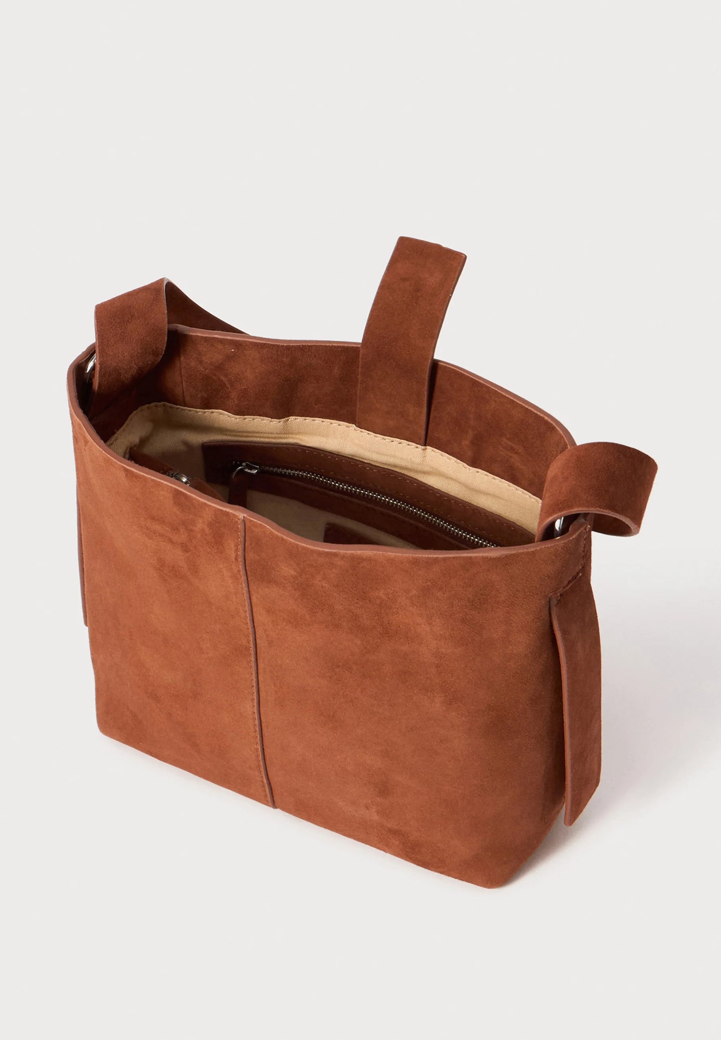 Suede Fraya Bag Bruin