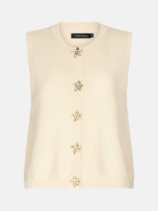 YDENCE Knitted Top Mona Ecru
