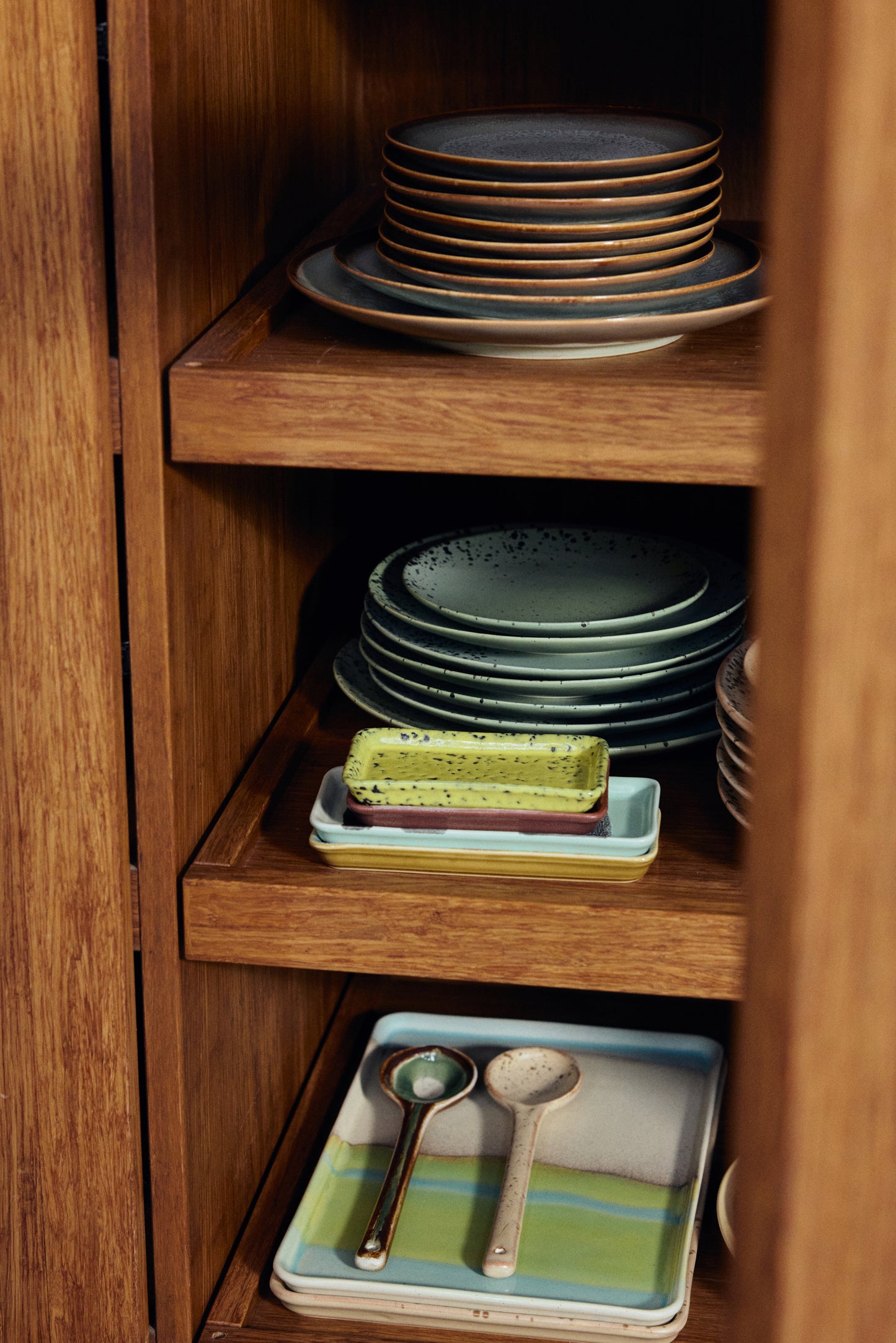 HKLIVING 70s ceramics Serving Spoons Hills