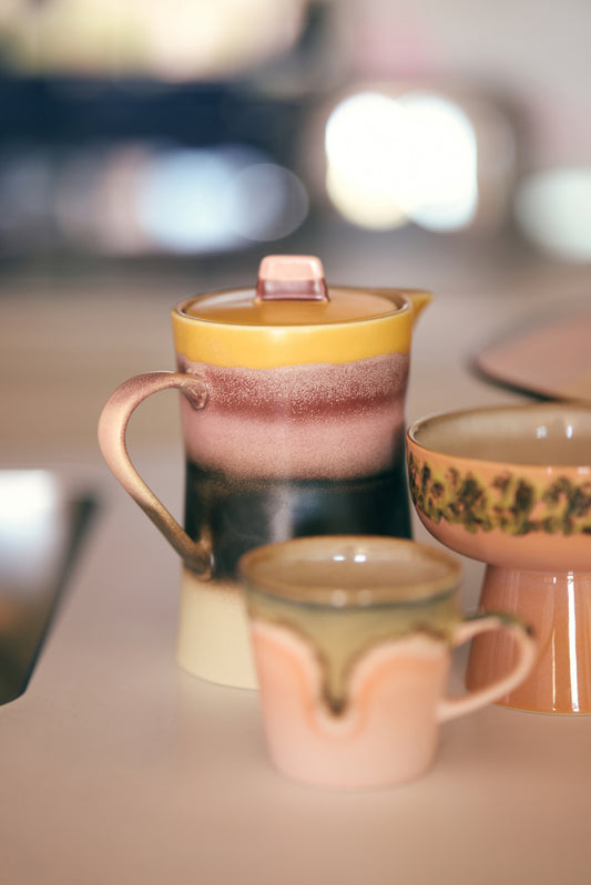 HKLIVING 70s ceramics Thee pot Sunset