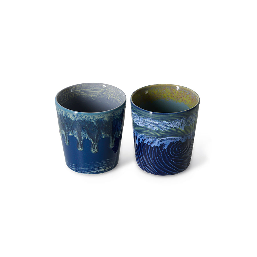 HKLIVING 70’s Ceramics van Gogh Starry Night set van 2