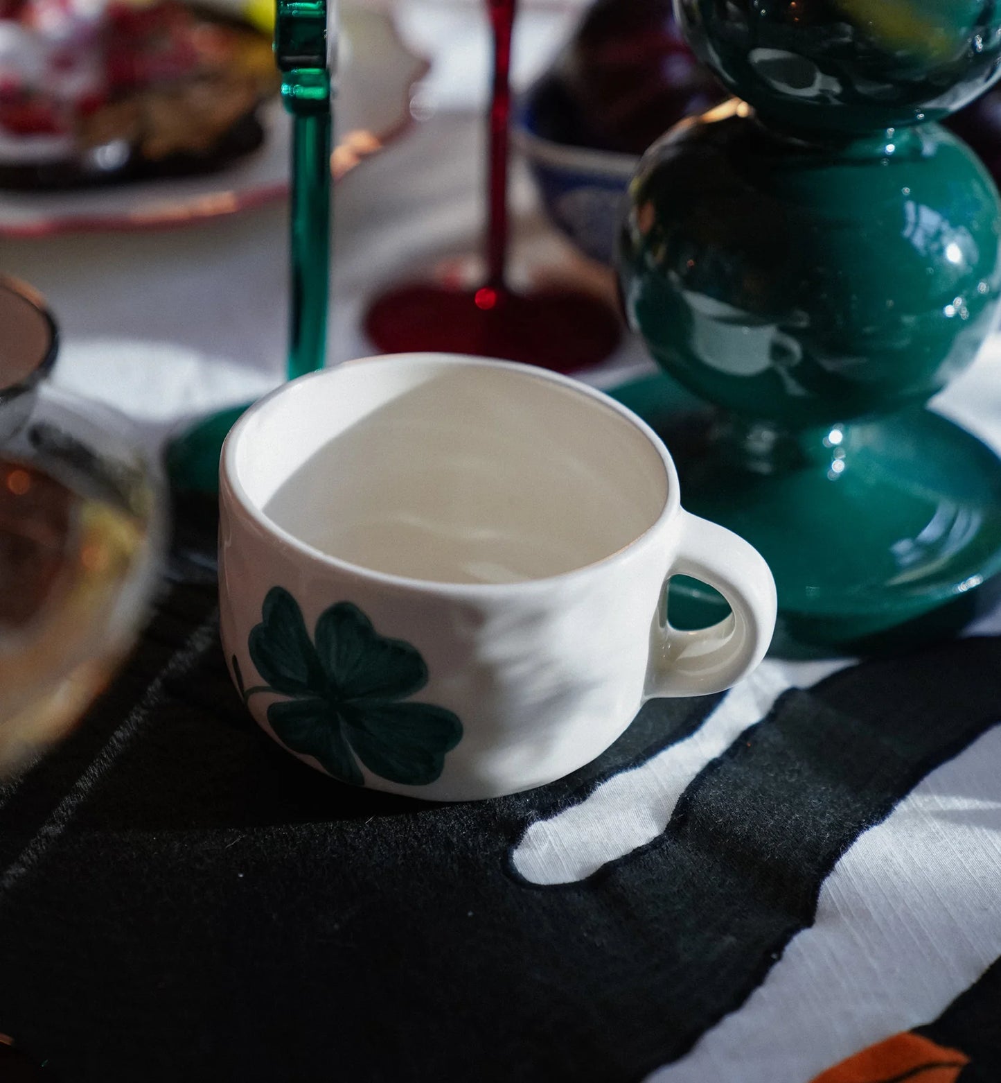 Anna + Nina Shamrock Cappuccino Mug