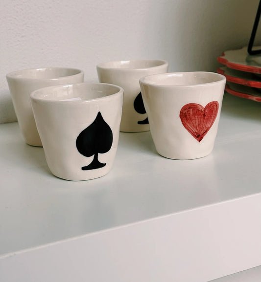 Anna + Nina Queen of Hearts espresso cup