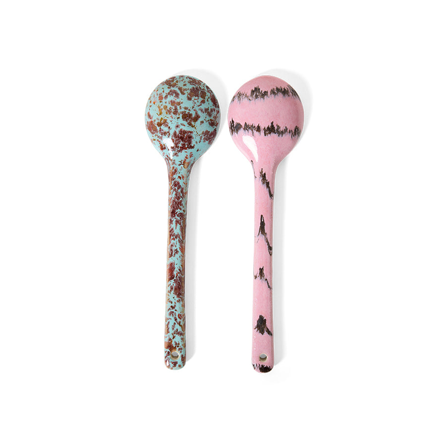 HKLIVING 70s ceramics Serving Spoons Sprinkle