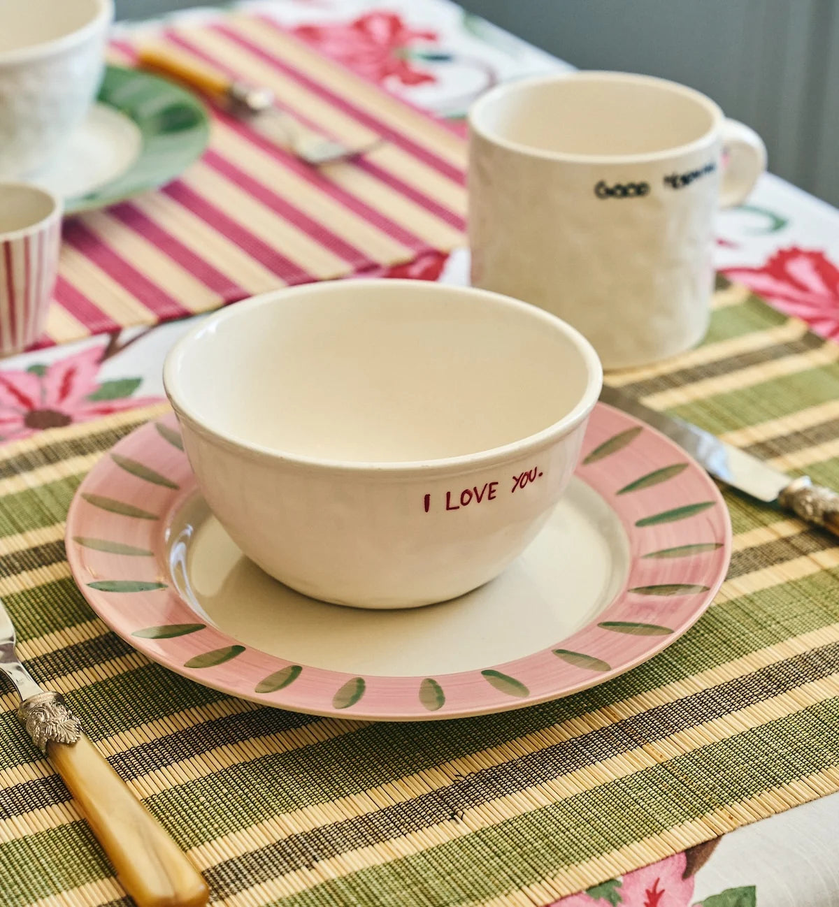 Anna + Nina Brumal Stripes placemats set of two