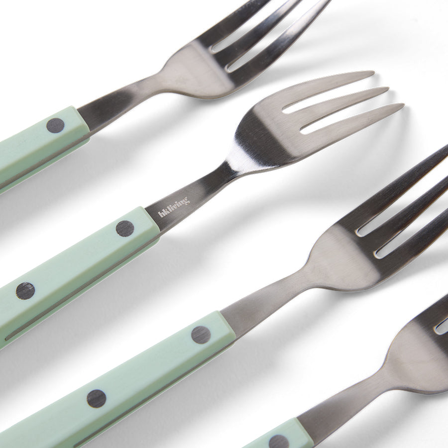 HKLIVING 70s cutlery: dessert forks
mint, set of 4