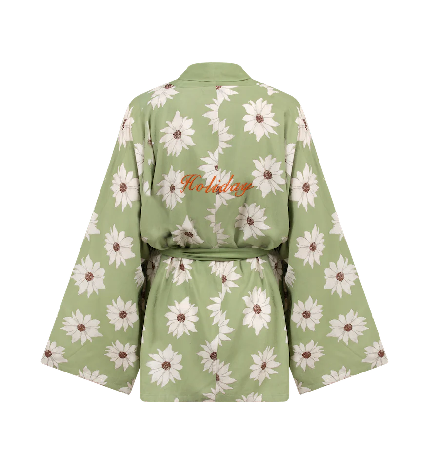 Anna + Nina White Lotus Dreams Kimono