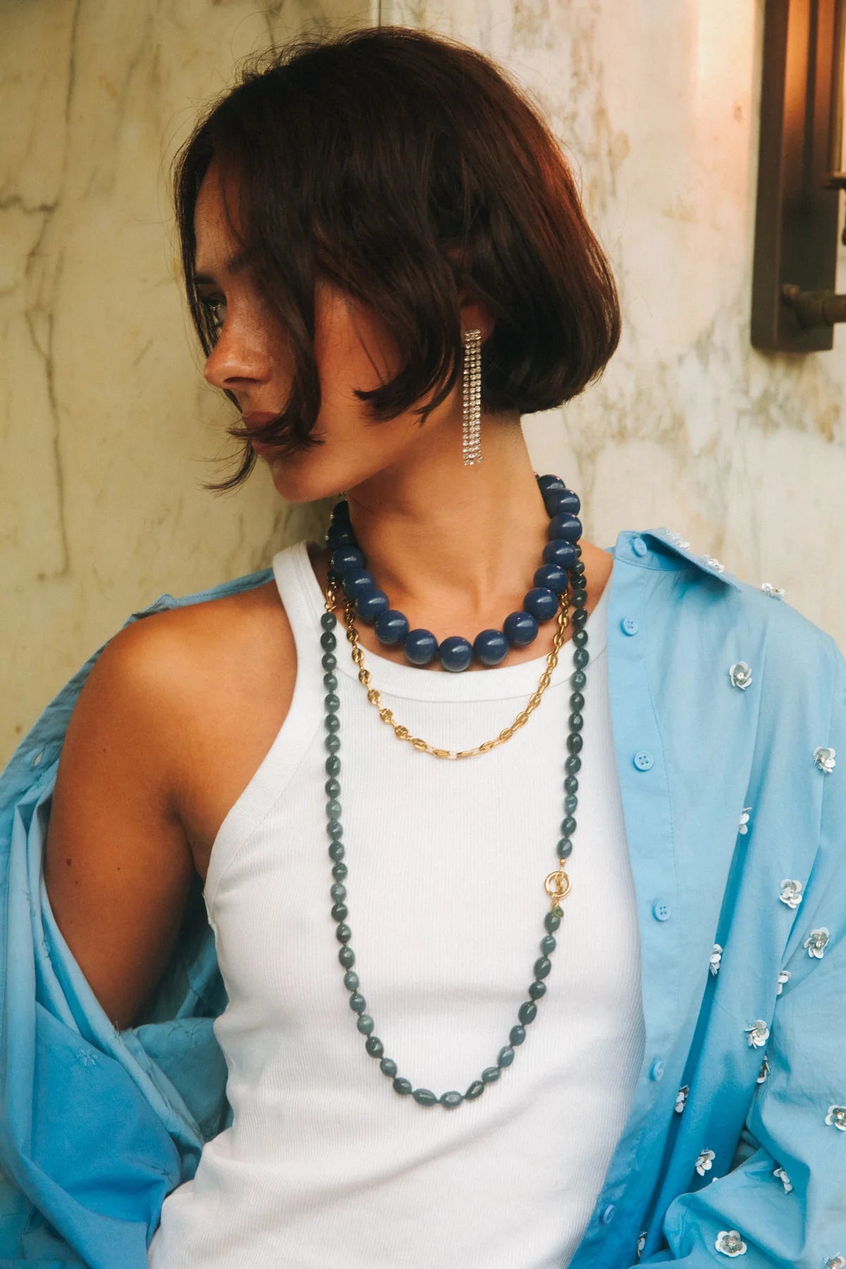 Bobby Blauwe Ketting