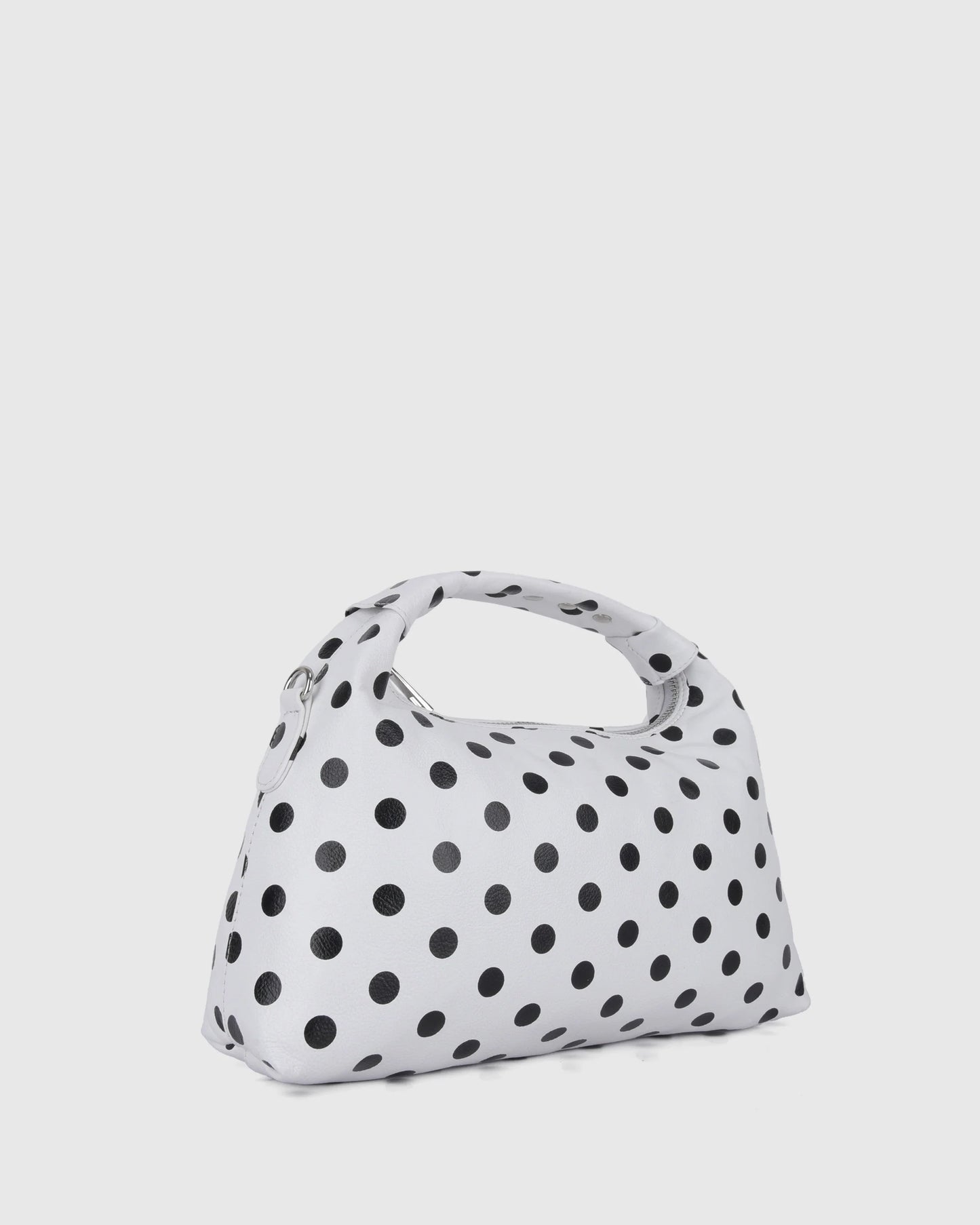 Dandy Buckle Polka White & Black
