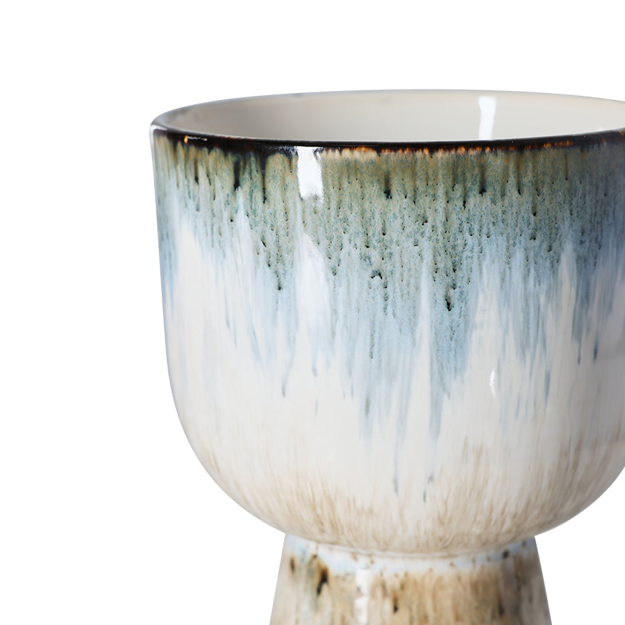 Retro bloempot Glacier