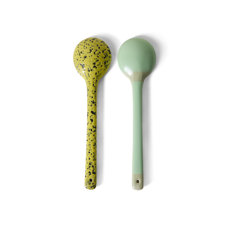 HKLIVING 70s ceramics Serving Spoons Mines