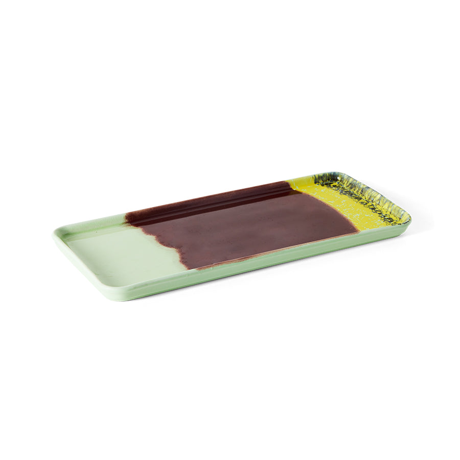 HKLIVING 70s ceramics cake tray Cherry