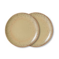 HKLIVING 70s ceramics Side plate Grit set of 2