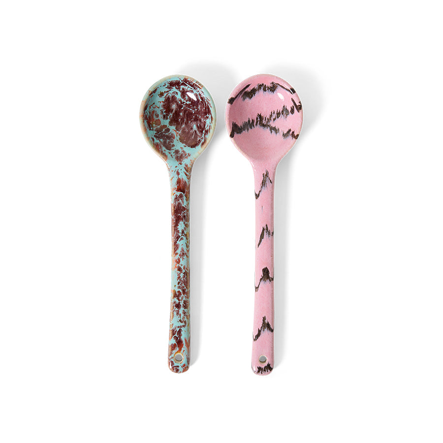 HKLIVING 70s ceramics Serving Spoons Sprinkle