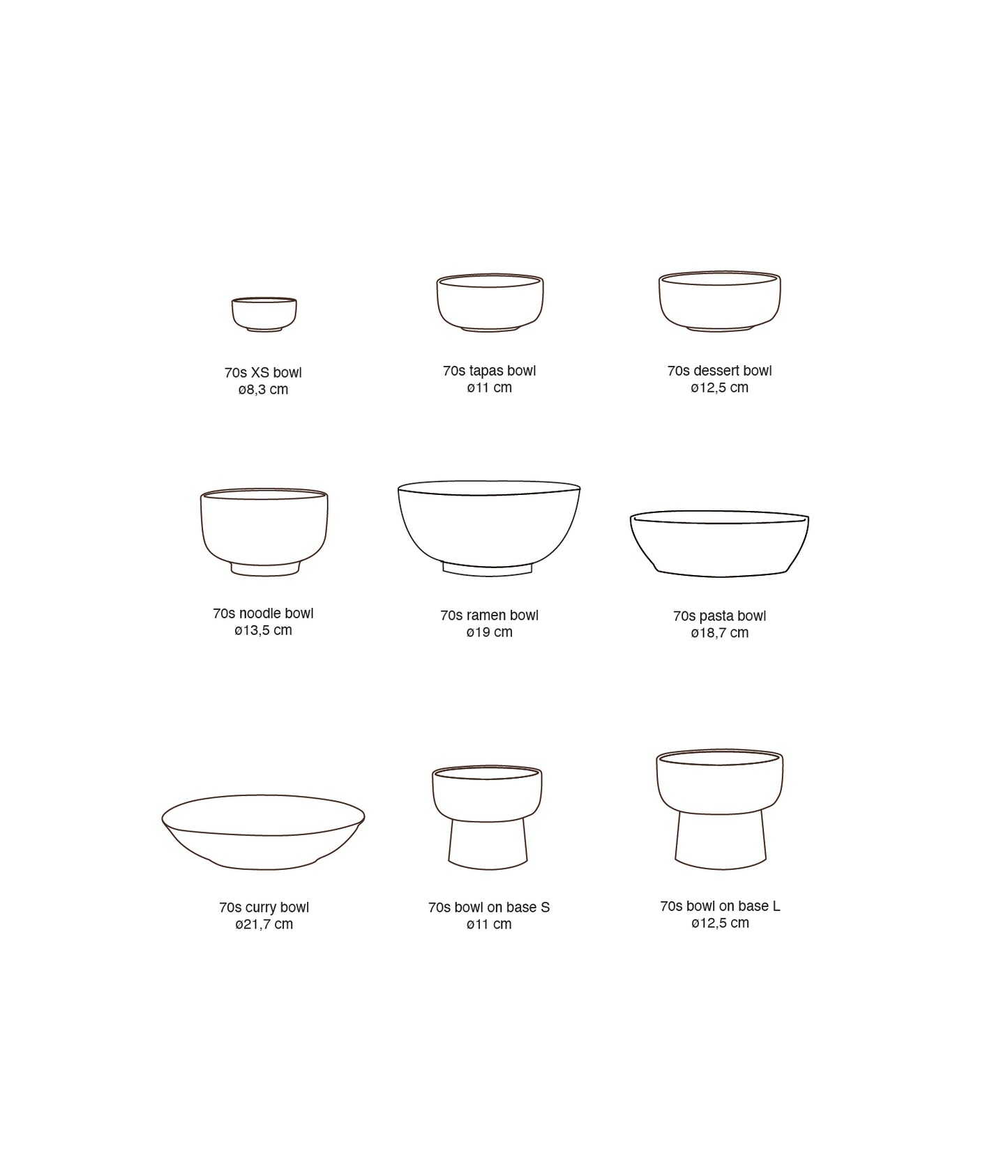 HKLIVING 70’s Ceramics Dessert bowl Cliffs
