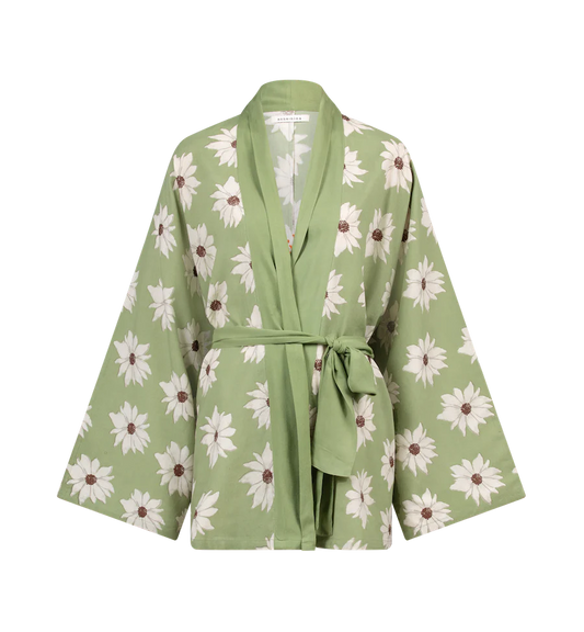 Anna + Nina White Lotus Dreams Kimono