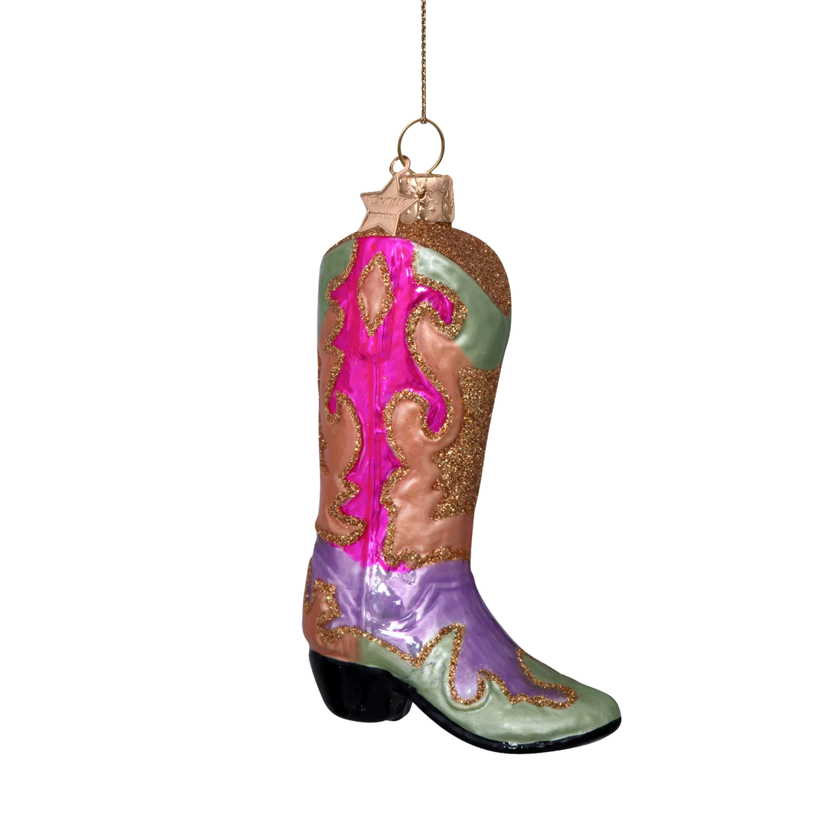 Vondels Amsterdam Ornament glass Cowboy Boot