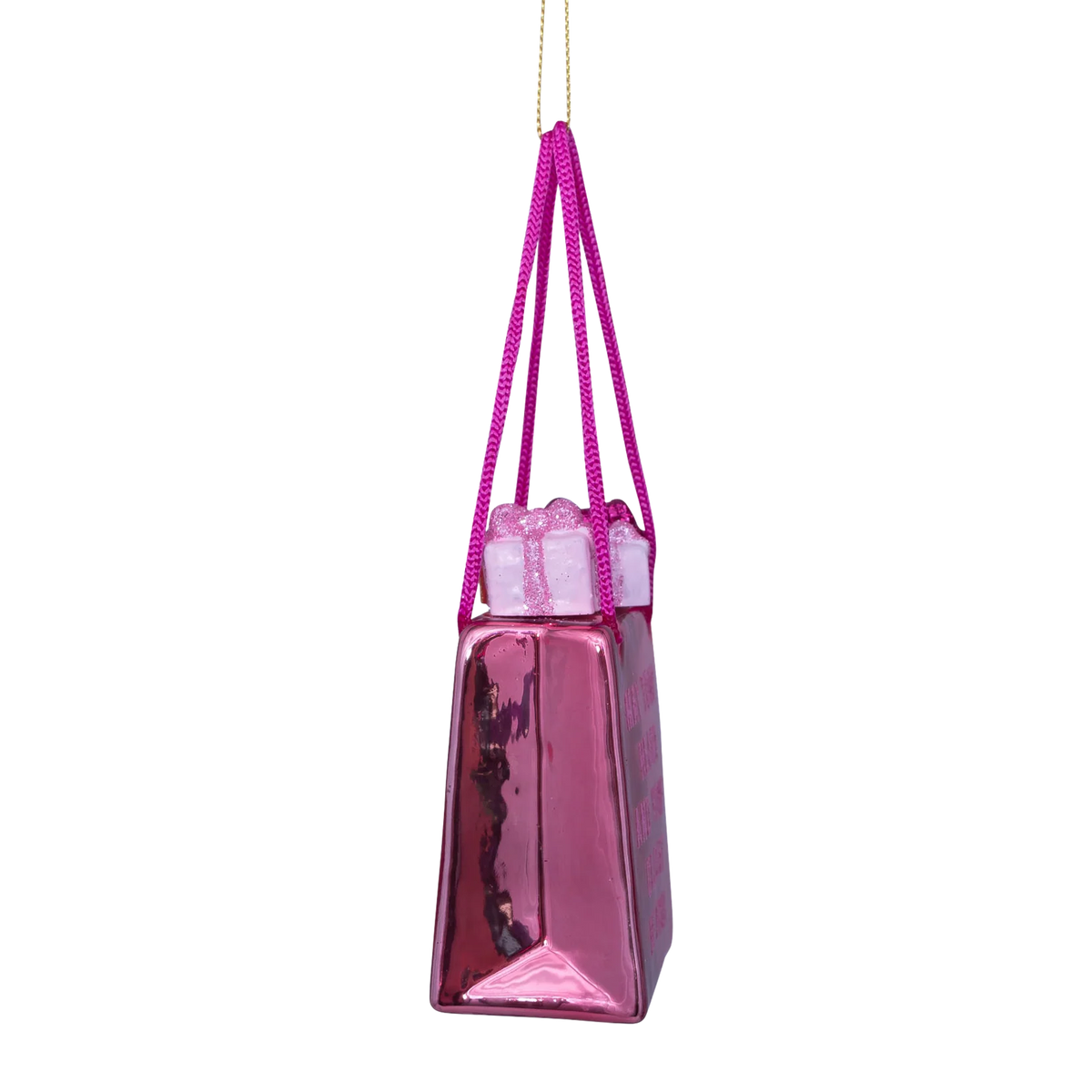 Vondels Amsterdam Ornament glass Ornament Pink Shopping bag