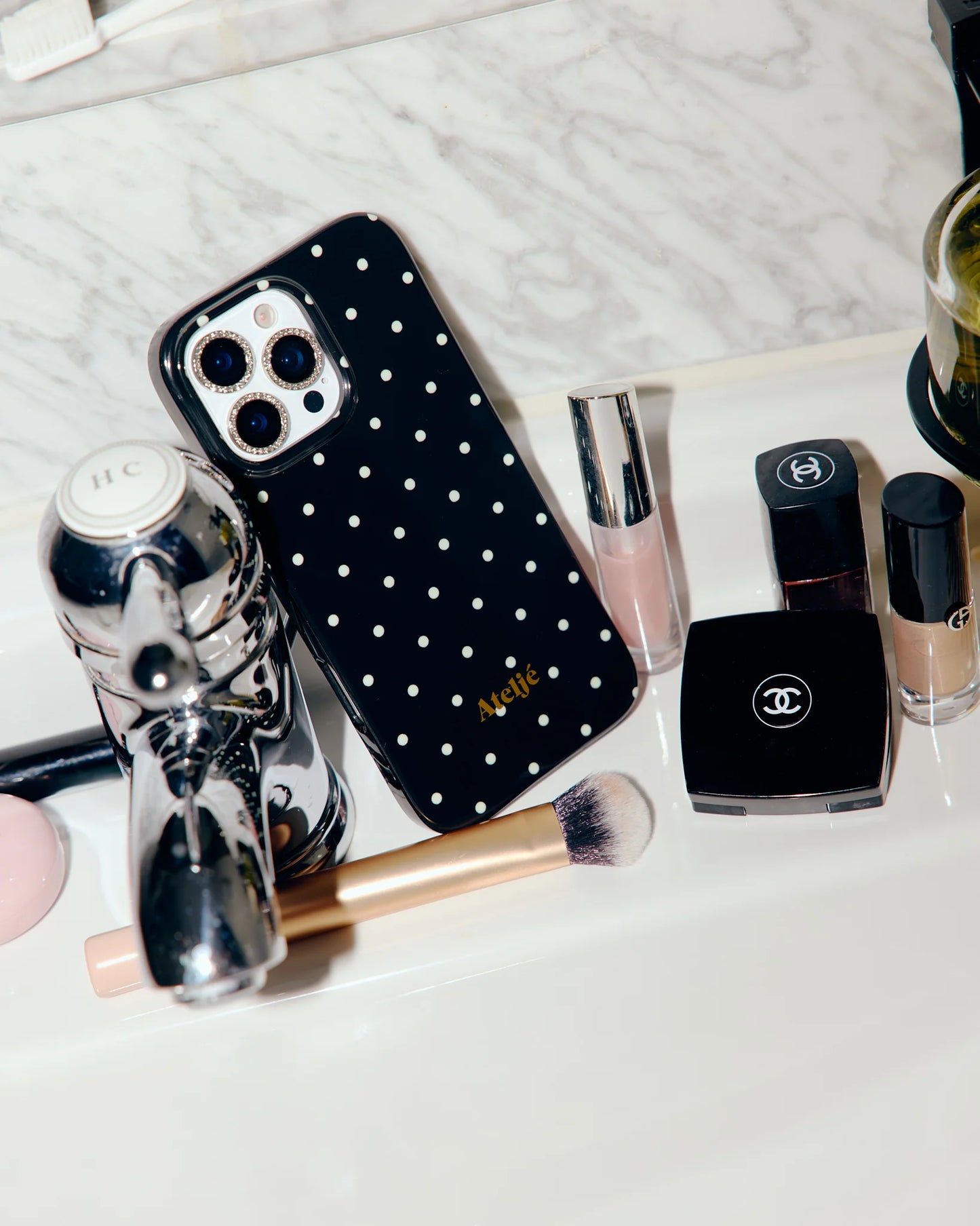 Black Polka Dot Case