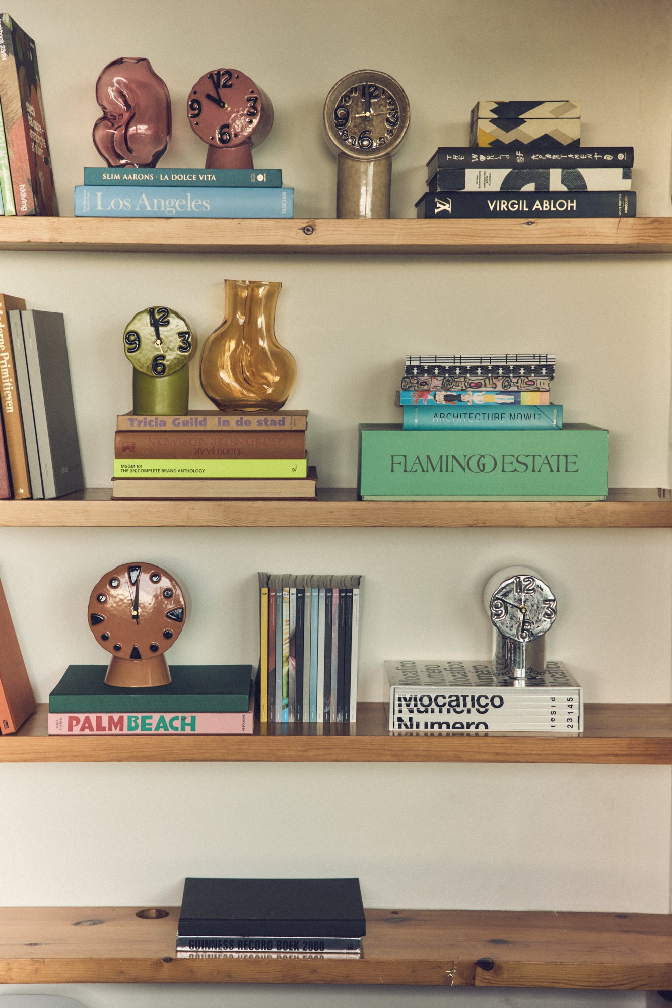 Retro keramische klok Chrome