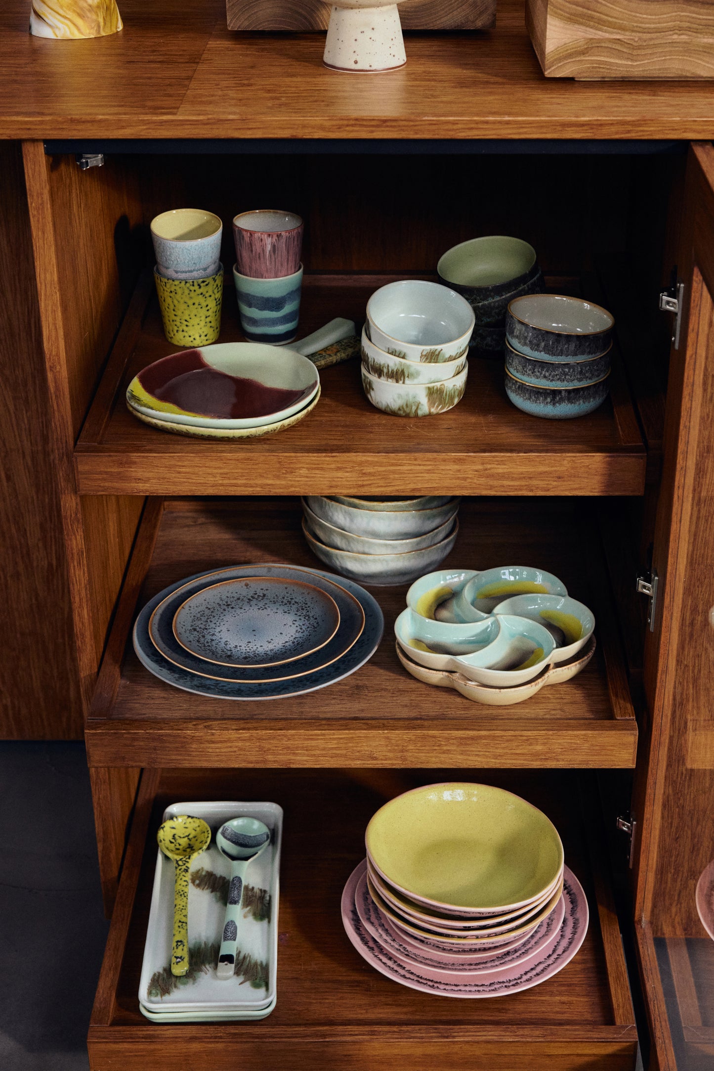 HKLIVING 70s ceramics Serving Spoons Mines