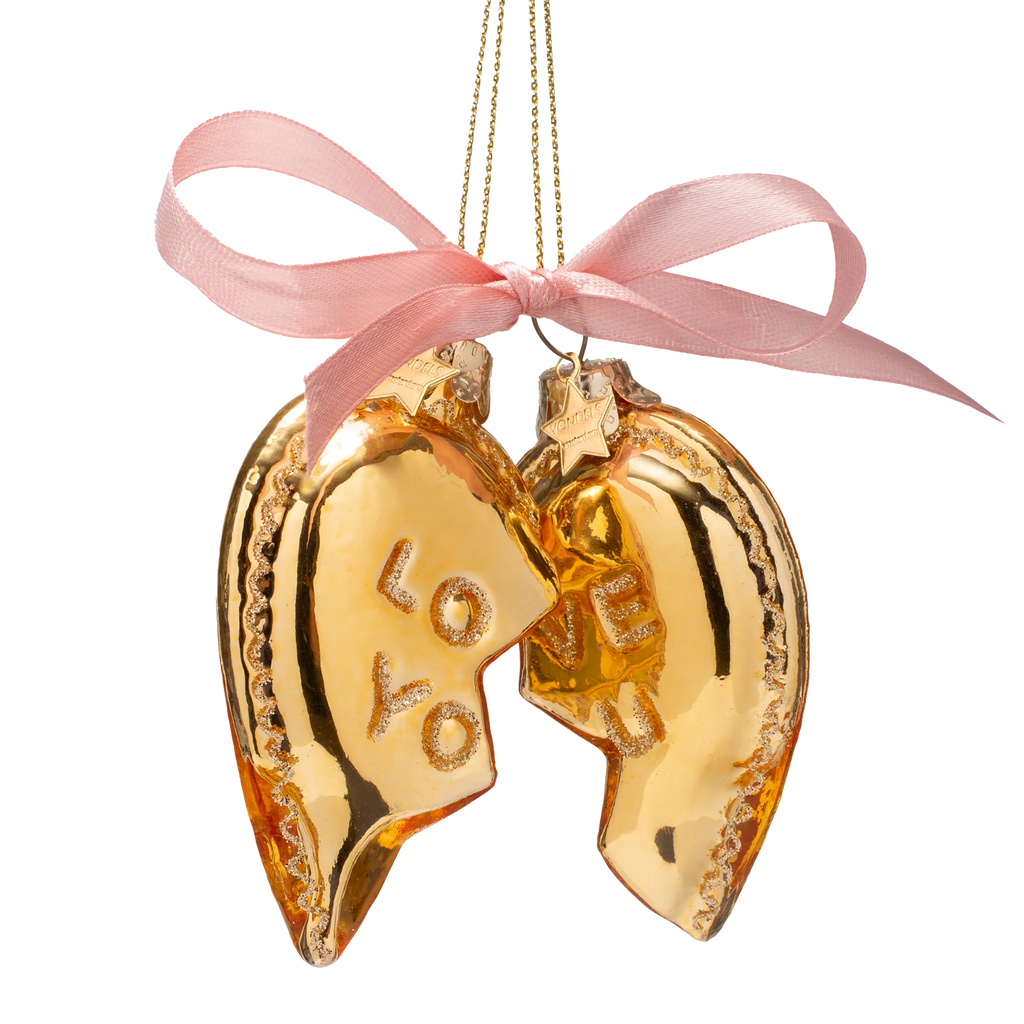 Vondels Amsterdam Ornament glass Set of Love You Heart