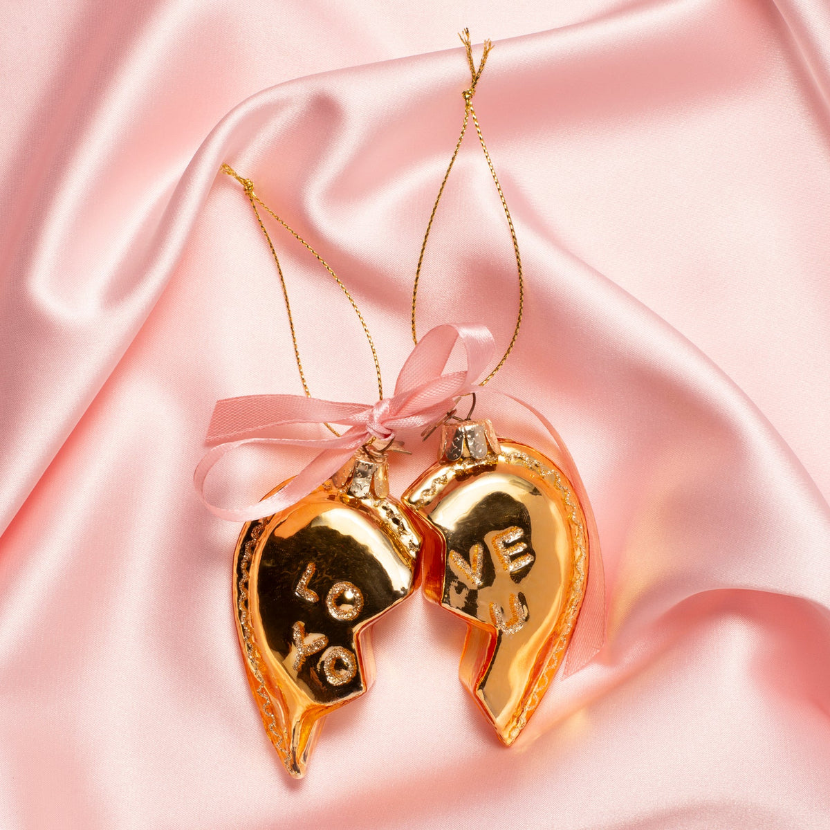 Vondels Amsterdam Ornament glass Set of Love You Heart