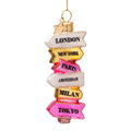 Vondels Amsterdam Ornament glass Multicolored City Direction sign