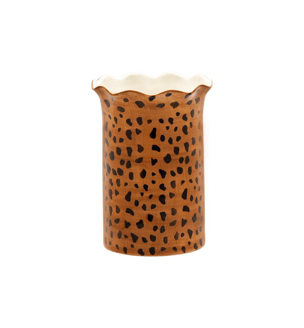 Anna + Nina Leopard Vase