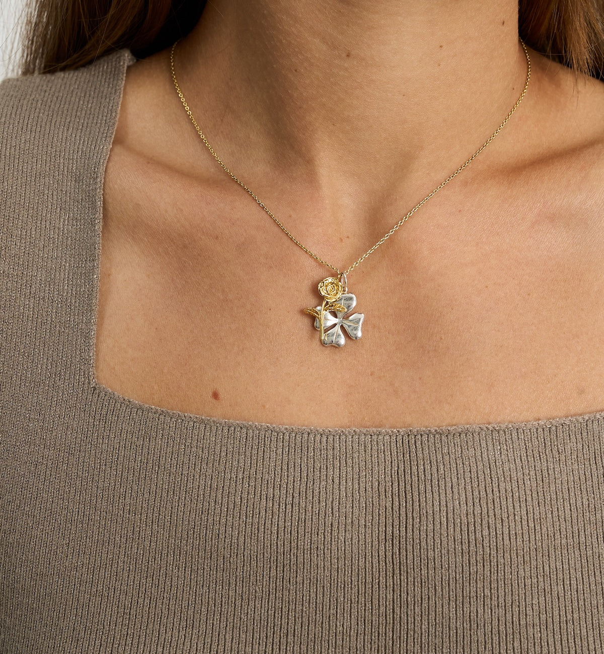 Anna + Nina Lucky Shamrock Charm
