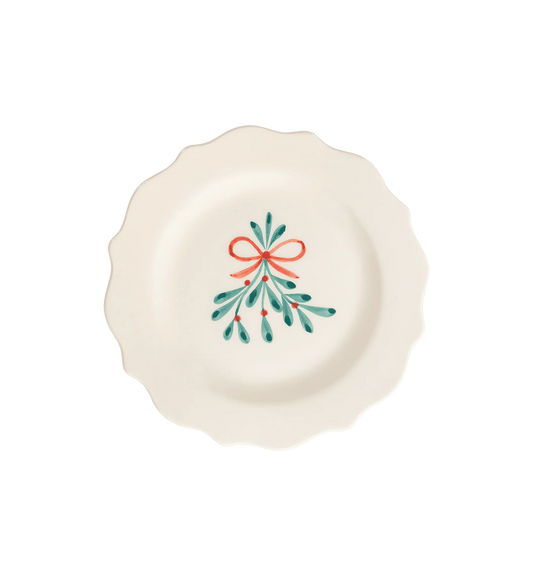 Mistletoe Breakfast Plate
