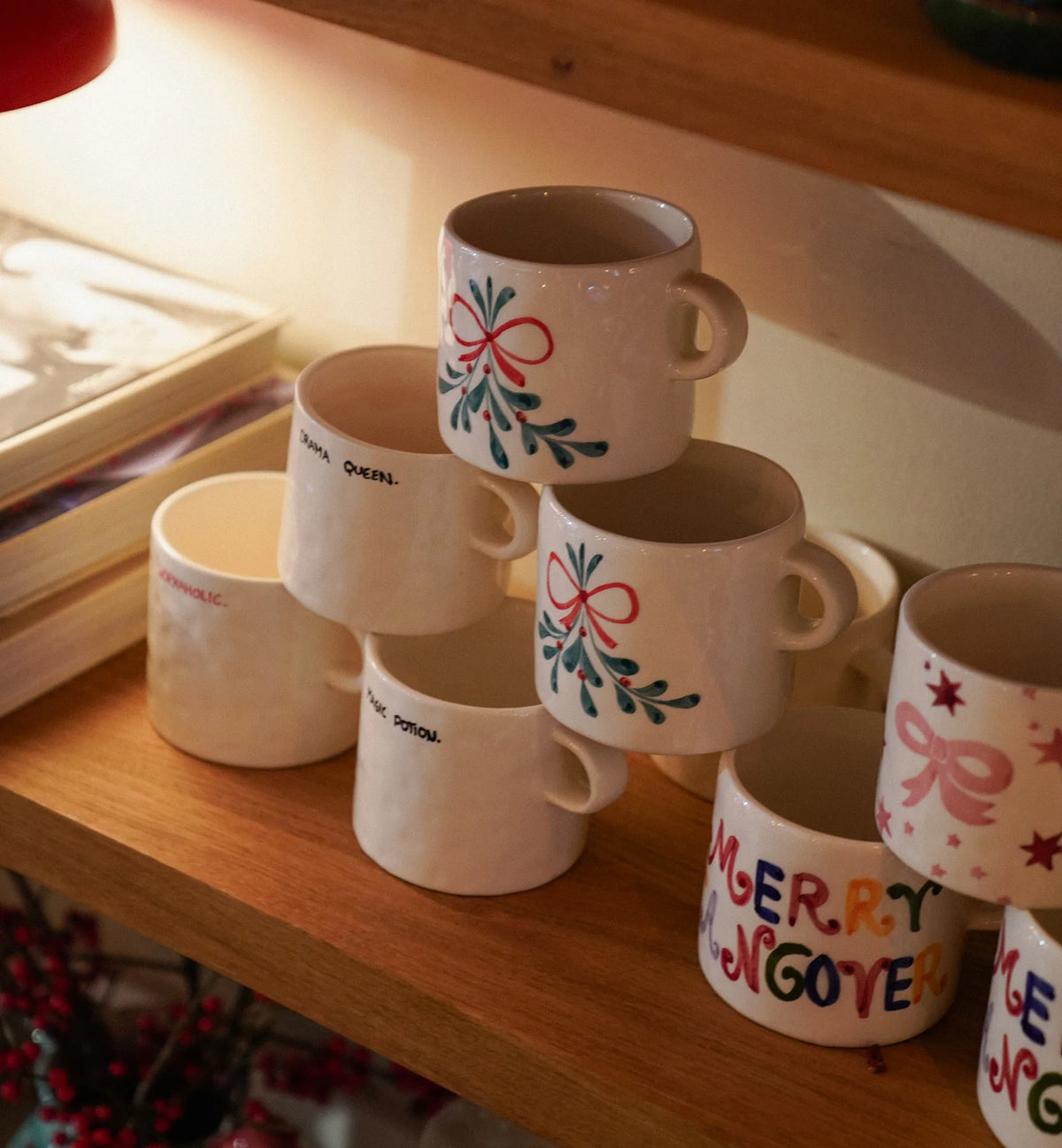Anna + Nina Mistletoe Tea Mug