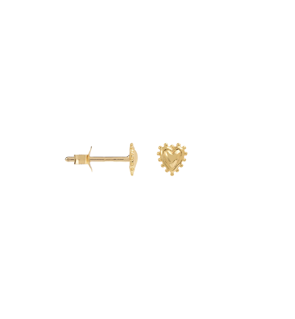 Anna + Nina Single Bravery Heart Stud