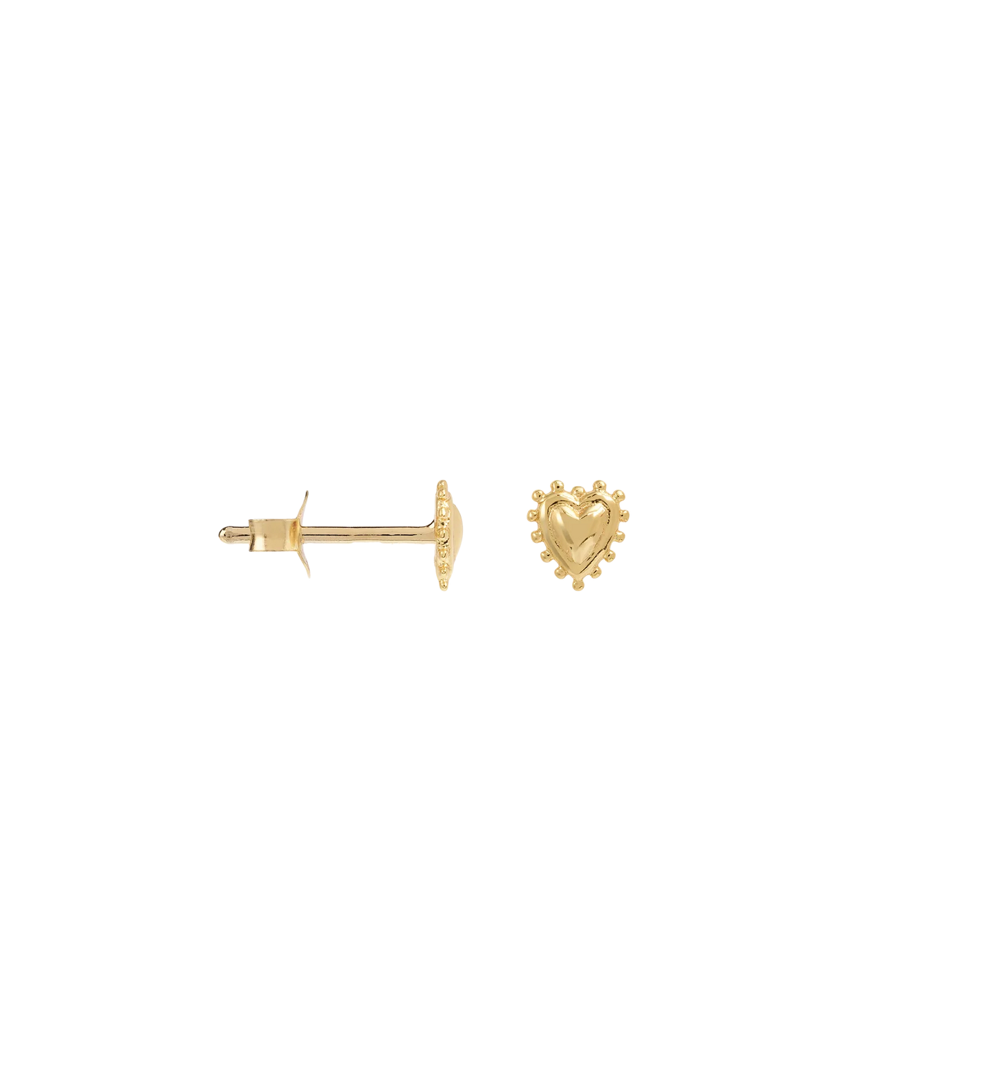 Anna + Nina Single Bravery Heart Stud