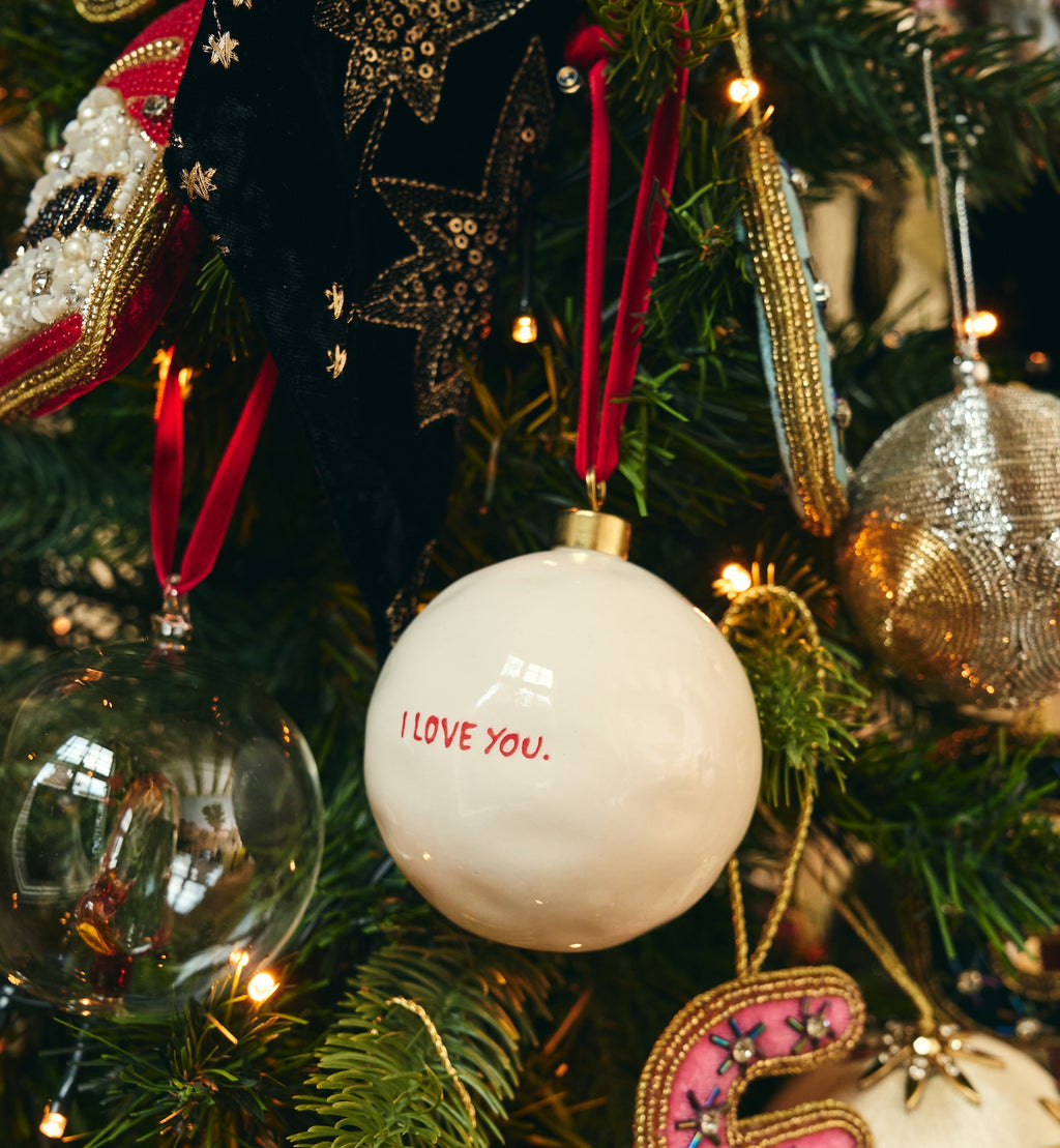 Anna + Nina I Love You Ornament