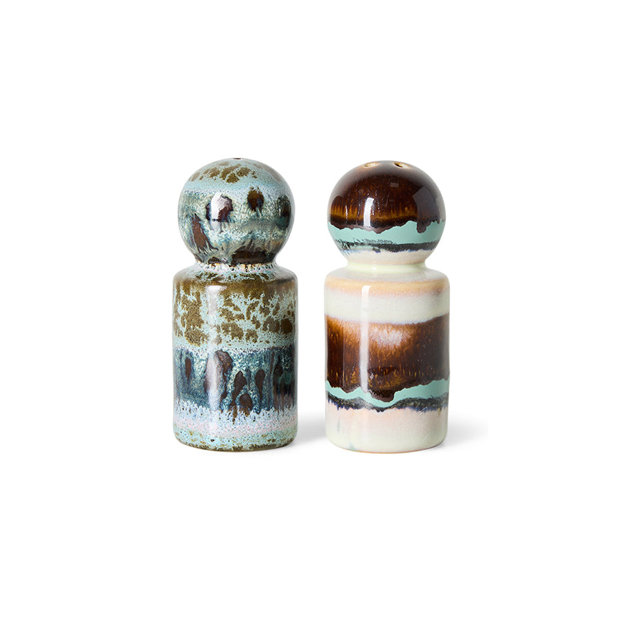HKLIVING 70’s Ceramics pre-order salt & pepper jar swirl
