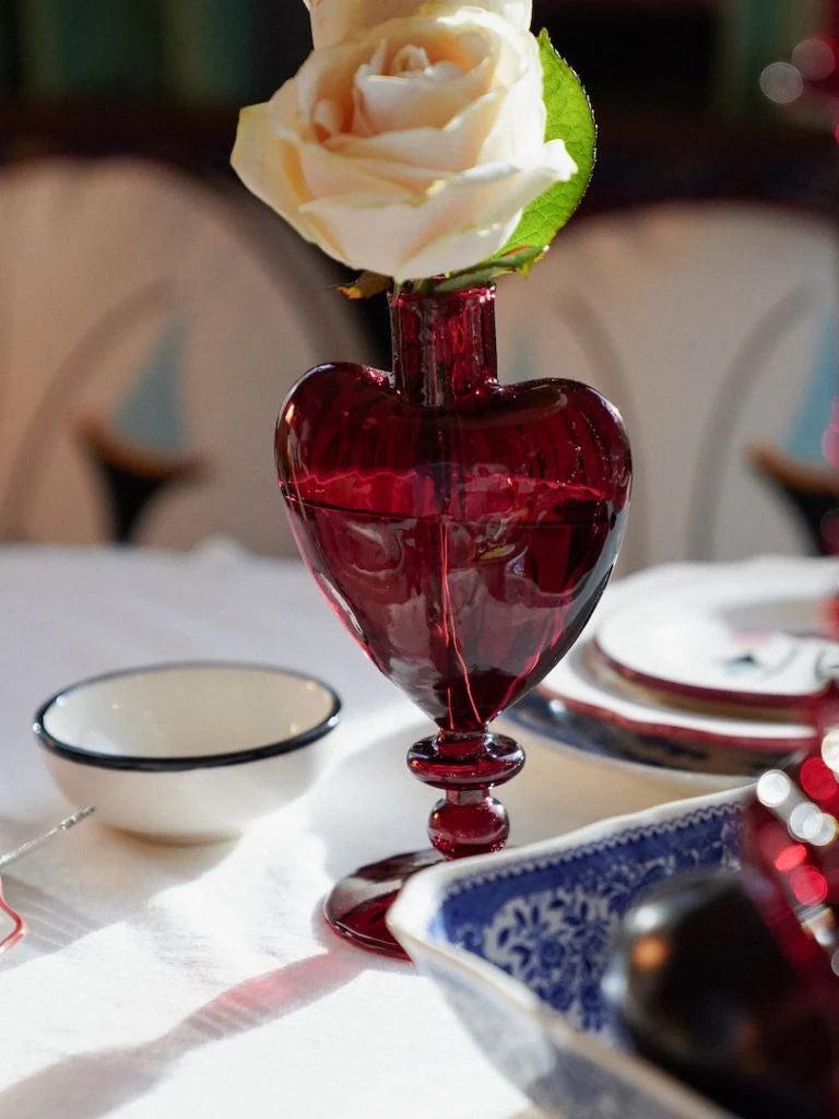 Maroon Candle Holder