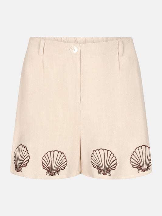 YDENCE Short Elena Beige Seashells