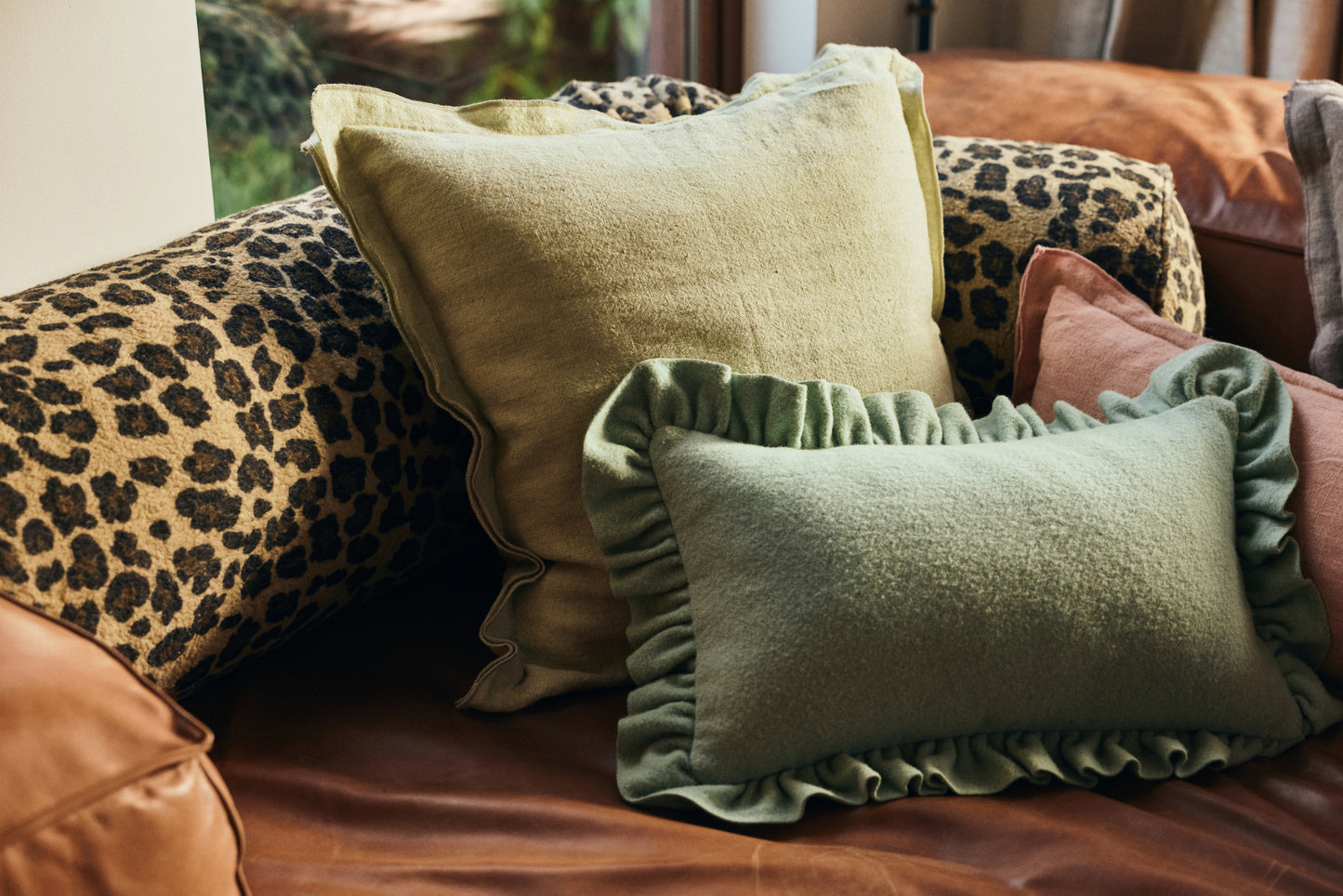 HKLIVING Mint Felt Cushion