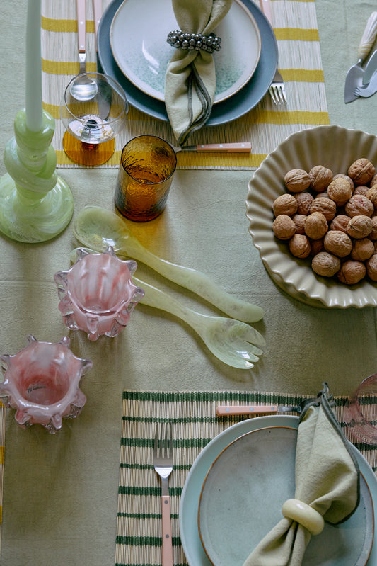 HKLIVING Salad cutlery mist green set of 2