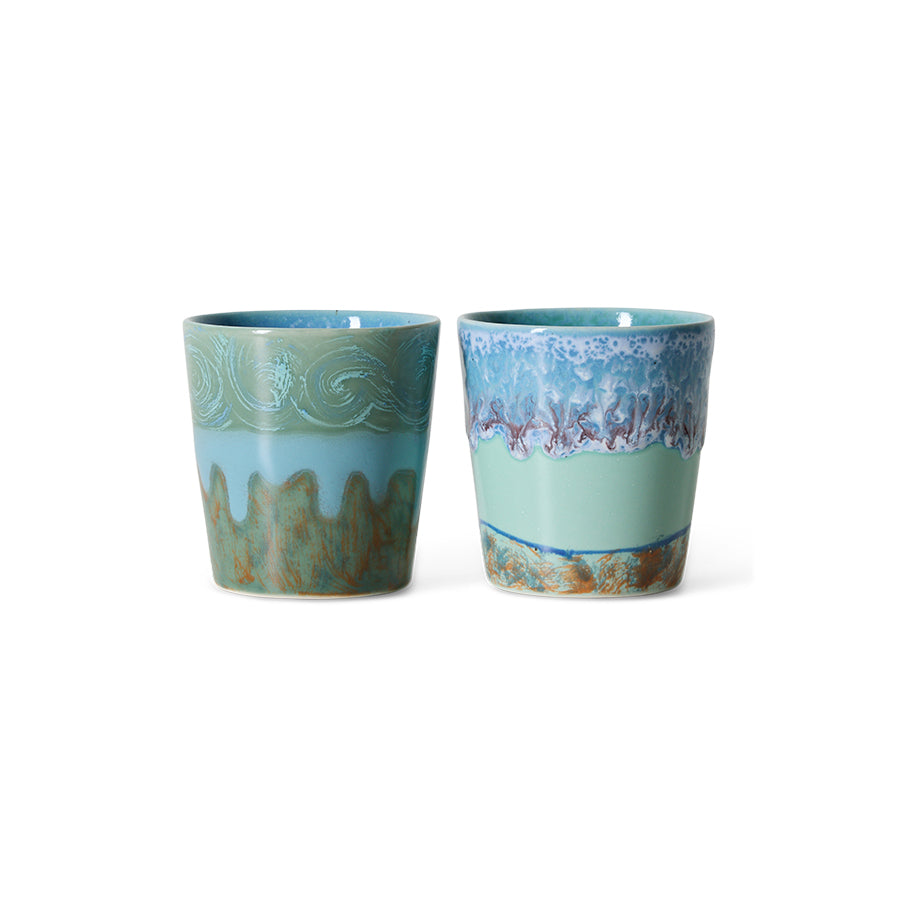 HKLIVING 70’s Ceramics van Gogh Self Portrait set van 2