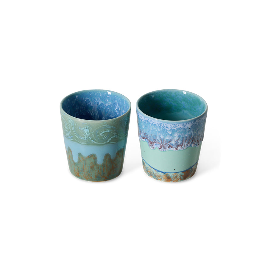 HKLIVING 70’s Ceramics van Gogh Self Portrait set van 2