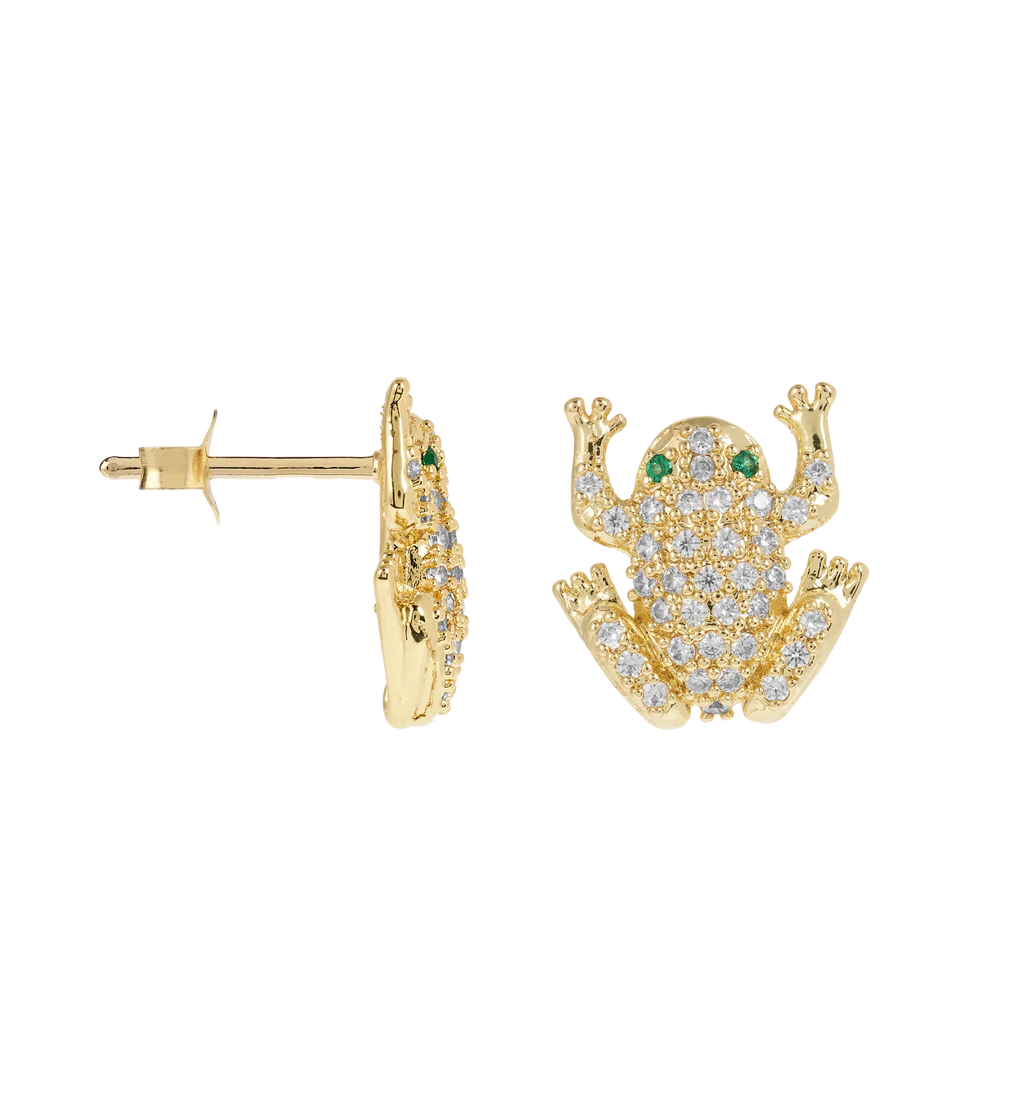 Anna + Nina Enchanted Froggies Studs