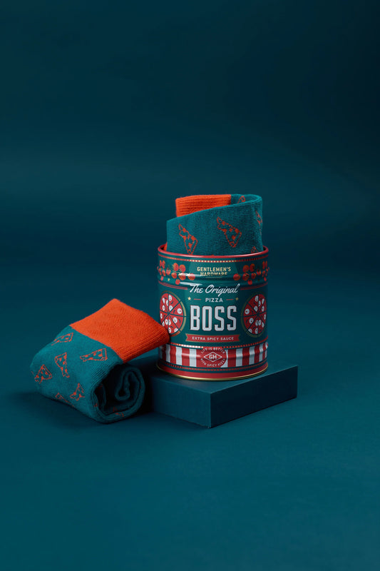 Sokken in Blik Pizza