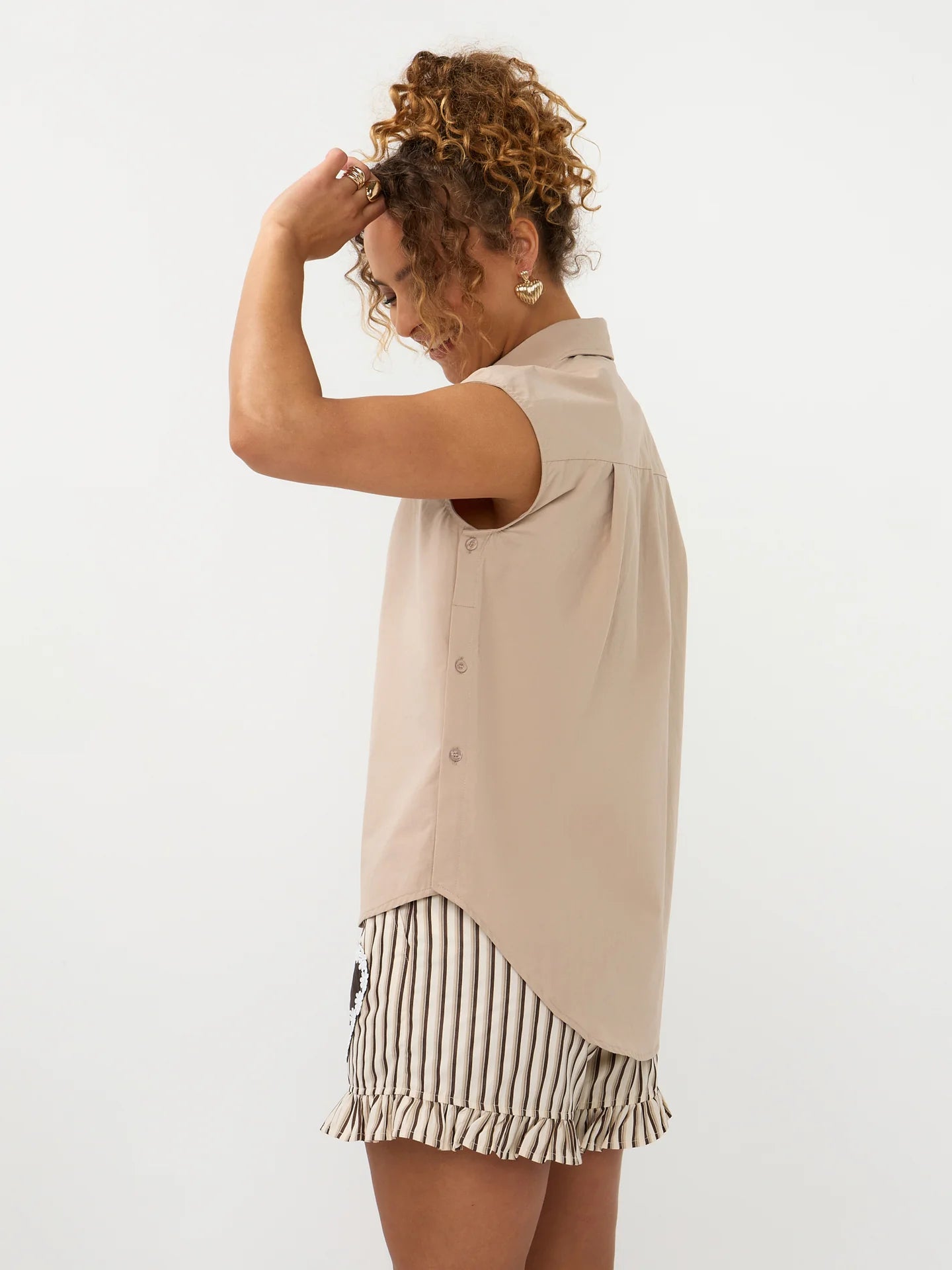 YDENCE Blouse Sabrina Beige