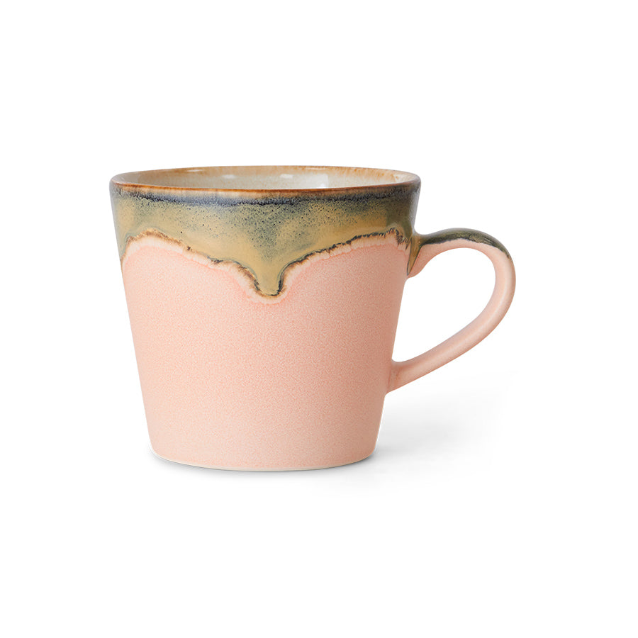 HKLiving 70s ceramics Cappuccino Mok Blossom