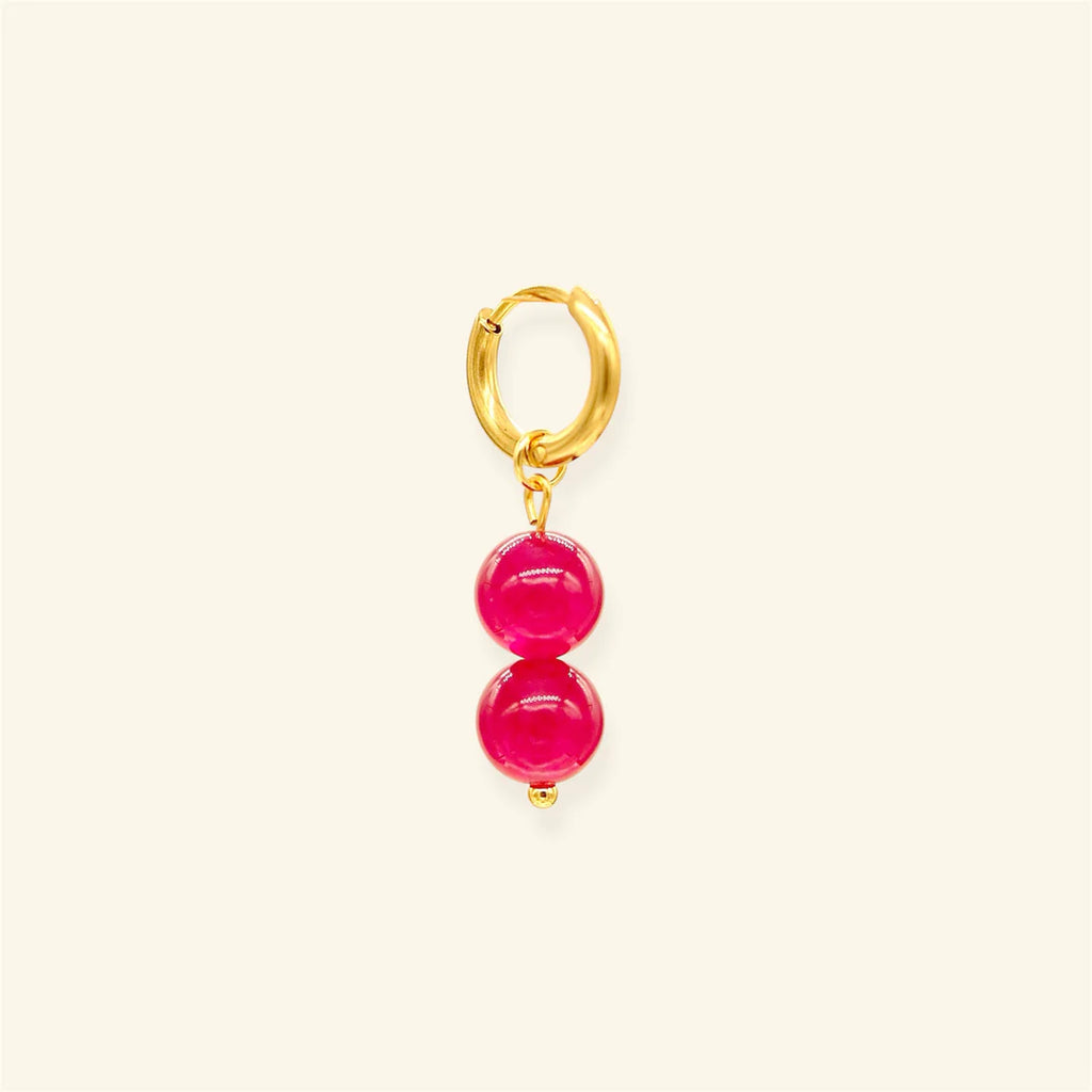 Bubble Fuchsia oorbellen