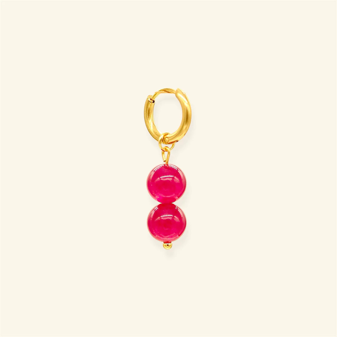 Bubble Fuchsia earring 