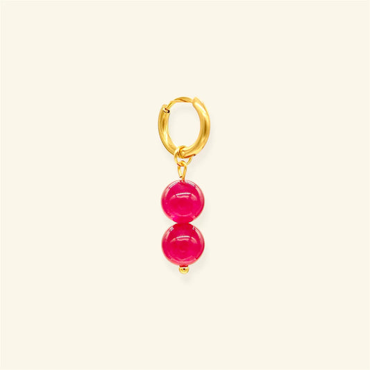 Bubble Fuchsia oorbellen
