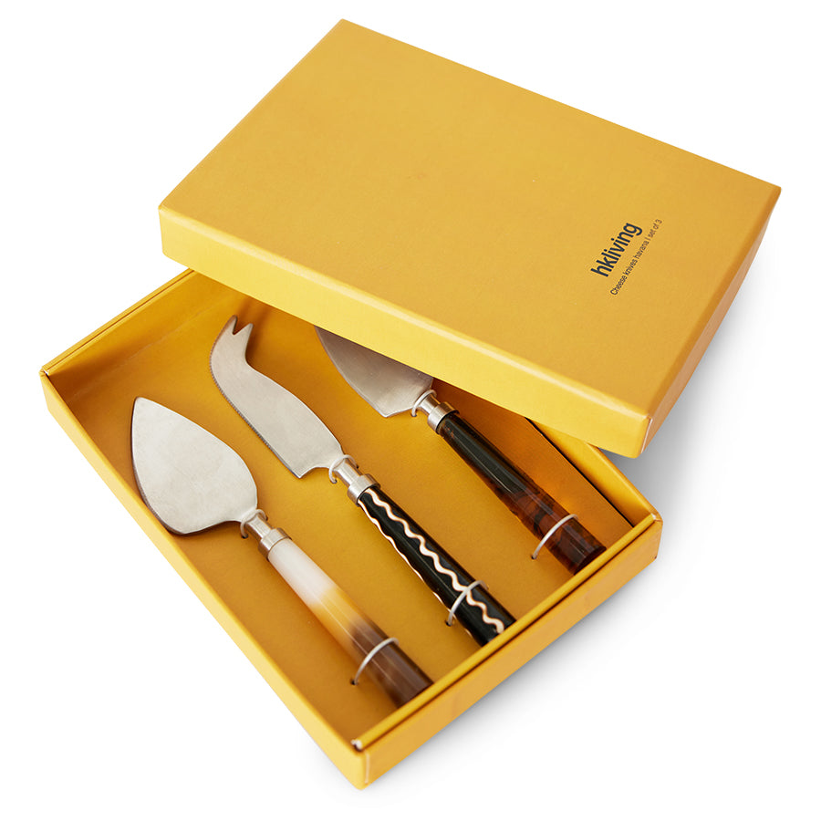Cheese Knives Set Havana